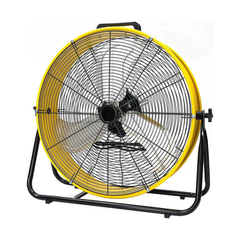 24 in. 3 Speeds Portable High Velocity Drum Fan with Powerful 1/3 HP Motor - Bansa Rose