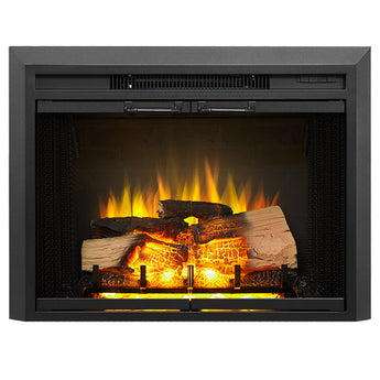 28.7-in Black Electric Fireplace Insert - Bansa Rose
