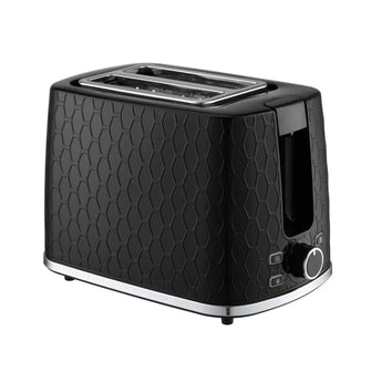 800W 2 Slices Toaster in Black - Bansa Rose
