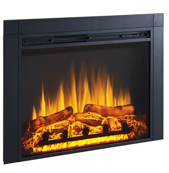 36-in Black Electric Fireplace Insert - Bansa Rose