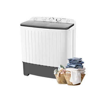 1.73 cu. ft. Portable Top Load Washer Dryer Combo Mini Twin Tub Washer - Bansa Rose