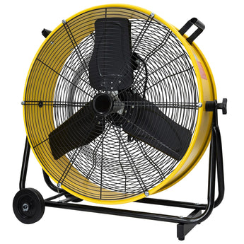 24 in. 2 Speeds Portable High Velocity Drum Fan with Powerful 1/3 HP TEAO Enclosure Motor - Bansa Rose