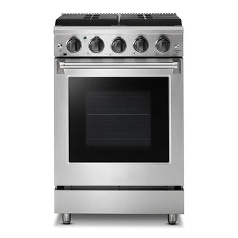 24 in. 3.7 cu. ft. Freestanding Gas Range in Stainless Steel - Bansa Rose