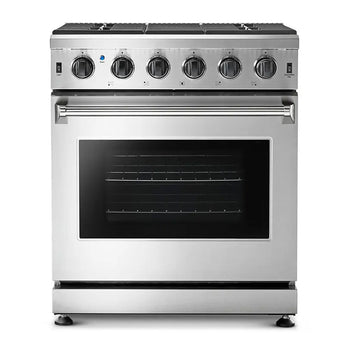 30 in. 4.55 cu. ft. Freestanding Gas Range in Stainless Steel - Bansa Rose