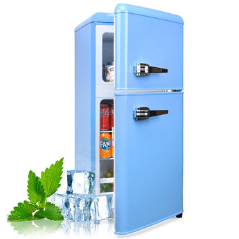 3.5 cu. ft. Retro Mini Refrigerator with Freezer - Bansa Rose