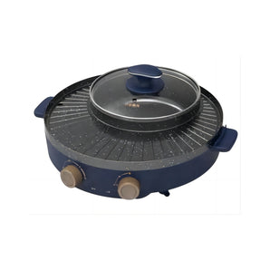 Poêle à griller électrique de 1600W avec fondue