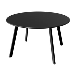 Table basse extérieure ronde, table d'appoint en métal résistante aux intempéries