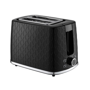 800W 2 Slices Toaster in Black - Bansa Rose