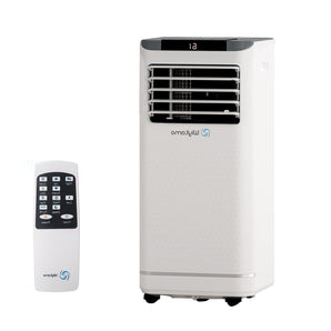 Climatiseur portable de 6 000 BTU refroidit 450 pi² avec chauffage, déshumidificateur et télécommande en blanc