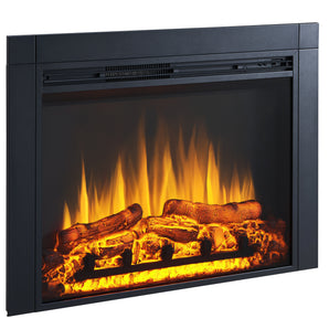 36-in Black Electric Fireplace Insert - Bansa Rose