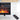 36.22-in W Black Free Standing Fan-forced Wall-mount Electric Fireplace - Bansa Rose