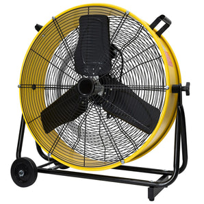 24 in. 2 Speeds Portable High Velocity Drum Fan with Powerful 1/3 HP TEAO Enclosure Motor - Bansa Rose