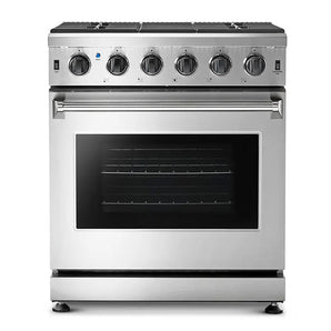 30 in. 4.55 cu. ft. Freestanding Gas Range in Stainless Steel - Bansa Rose