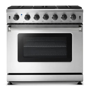 36 in. 6.0 cu. ft. Freestanding Gas Range in Stainless Steel - Bansa Rose
