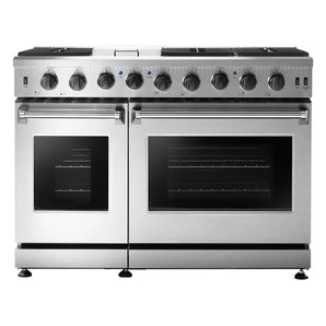 48 in. 6.8 cu. ft. Freestanding Gas Range in Stainless Steel - Bansa Rose