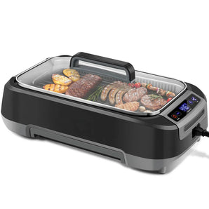 104sq.-in Black indoor grill with the Double U Heating Tubes - Bansa Rose