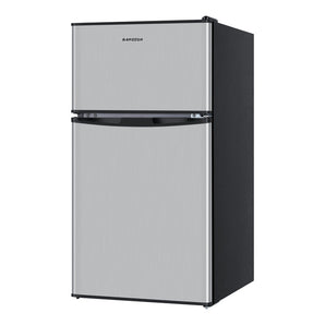 19.68 in. 3.2 cu. ft. 2-Door Mini Refrigerator with Freezer, Reversible Door - Bansa Rose